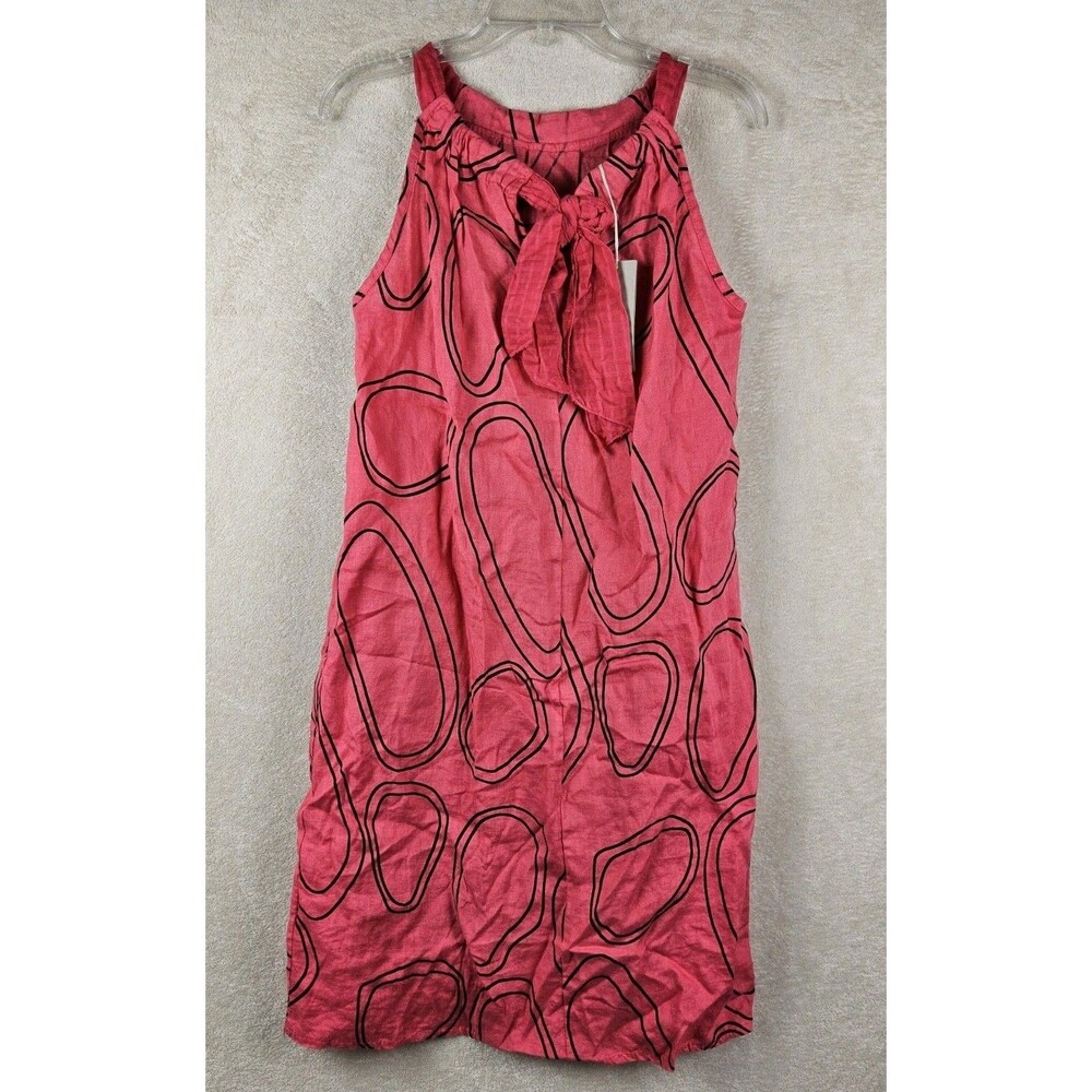 Bellaumbra Women's Sleeveless Linen Summer Beach Dress Size L